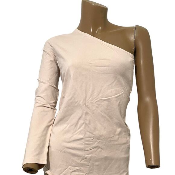 Torrid one shoulder long sleeve top  size 0 large crystal grey TS 2003 - Picture 8 of 9